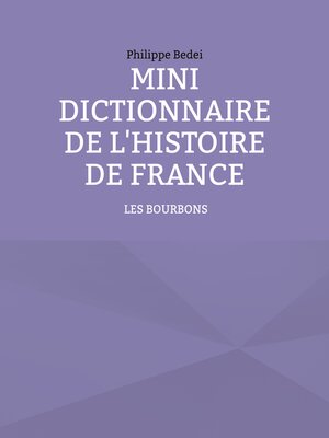cover image of Mini Dictionnaire De L'histoire De France